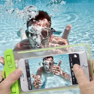 Eco-Friendly TPU Waterproof Dry Pouch Floating Waterproof Case IPhone Dry Bag With Air-Filled Frame Function thumbnail-1
