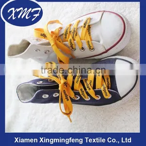 Wholesale Custom Logo Polyester Flat Shoelace With Plastic Tips thumbnail-4
