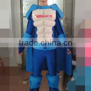 Custom Made Adult Superman Costume With Chest Muscles thumbnail-1