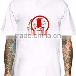T Shirt Men Indian Element Designer Clothes High Quality Male Tops Wholesale Fashion Cotton White Retro Tee thumbnail-3
