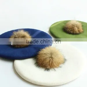 All Colors Real Raccoon Fur Ball Accessory/ Fur Ball Keychain thumbnail-1