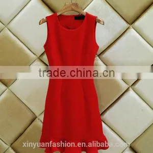 Women Sleeveless Flare Tight Dress Girls Sexy Night Dress Photos Club Dress thumbnail-2