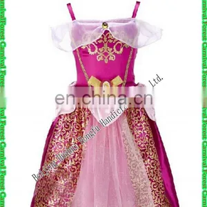 2016 Frozen Elsa Girl Party Dress , The New Children Dress Roses Sleeping Beauty Frozen Elsa ANNA Dress Cartoon 79825-1 thumbnail-1