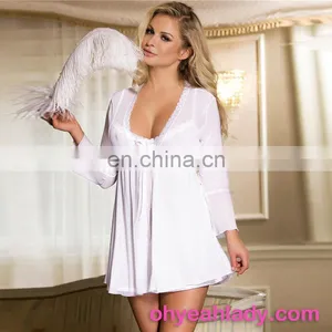 White Color Four Size Women New Sexy Nighty Design thumbnail-1