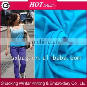 Single Jersey Spandex Dyed Knitting 30S Rayon Dress Fabric for Garment thumbnail-1