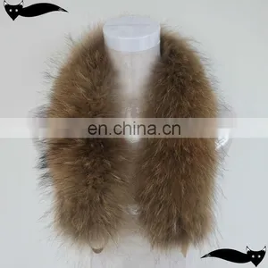 Genuine Natural Raccoon Fur Trim thumbnail-1
