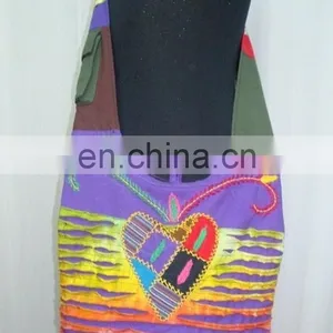 Shoulder Bag Cotton Eligant Original Print Sling Bag Purse Cross Body Messenger Purse Hippie Hobo thumbnail-1
