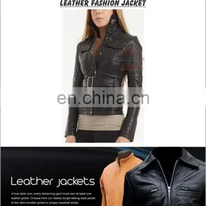 Cowhide/ Sheepskin/ Napa/ Goatskin Leather Jacket, Leather Jacket, HLI-fine Quality Leather Jacket thumbnail-1