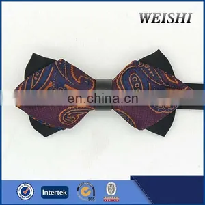 Nice Paisley Popular Silk Jacquard Woven Bow Tie thumbnail-1