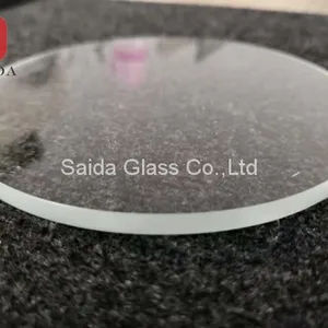 China OEM Glass Manufacturer 4mm Heat Tempered Round Shape With Flat Polished Edges for Coaster thumbnail-2