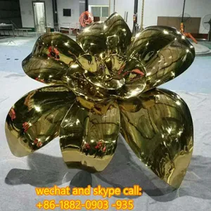 Electroplating / Mirror Shining Stainless Steel Fish Sculpture Stainless Steel Dolphin Sculpture thumbnail-1