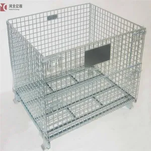 Heavy Duty Collapsible Steel Wire Mesh Pallet Container With Best Price thumbnail-3