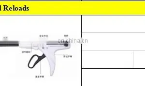 CE Approved 100mm/160mm/260mm Disposable Linear Cutter Stapler for Endoscope Use thumbnail-5