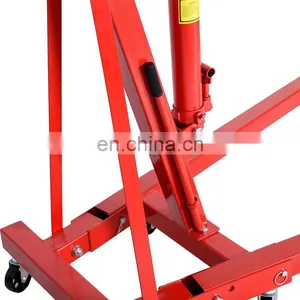 Hydraulic 2 TON FOLDING SHOP CRANE Mobile Engine Hoist Lifter Workshop Lift thumbnail-3