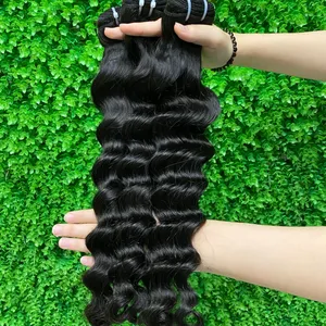 KHH Cheap Wholesale 10A 11A 12A Raw Virgin Unprocessed Cuticle Aligned Indian Temple Human Hair Bundles Vendor From India thumbnail-1