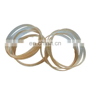 PU Truly Endless T2.5 98teeth Transparent Light Color Seamless Timing Belt Driving Belt thumbnail-2