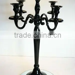 Black Brass Decorative Candelabra For Wedding And Parties thumbnail-4