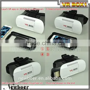 NEWBOER VR BOX 1 Light Weight 3D Glasses With Video Input of Cell Phone thumbnail-3