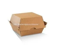 Paper Clamshell Boxes Eco Friendly Paper Burger Box Disposable Paper Sustainable Packaging thumbnail-1