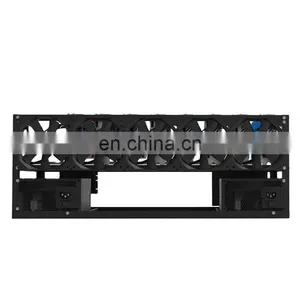 Factory Hot Sale Factory Wholesales 8 Gpu Steel Open Air Shell Case Rig Rack Graphics Card Rig Frame thumbnail-1