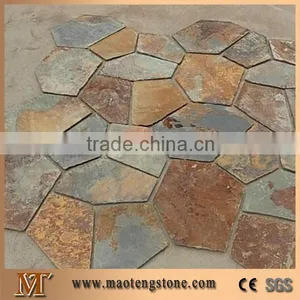 Rustic Slate Crazy Paving, Mesh Slate Stone, Slate Net Paste, Random Flagstone 7 Pieces Type thumbnail-1