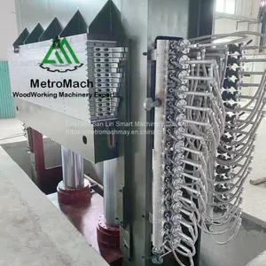 Woodworking Plywood Multi-layer Hydraulic Hot Press Machine With Loader and Unloader Line thumbnail-1