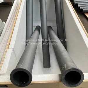 SiSiC Radiant Tubes, Silicon Carbide Ceramic Tubes, RBSiC Protective Tubes thumbnail-2