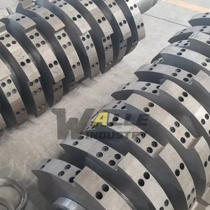 Recycling Machine Scrap Metal Two Shaft Shredder Tire Tyre Plastic Pp Shredder Recycling Machine Line thumbnail-2