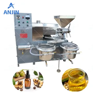 Rapeseed Oil Pressing Machine Sunflower Seeds Oil Presser Soybeans Extraction Screw Oil Press Machine thumbnail-1