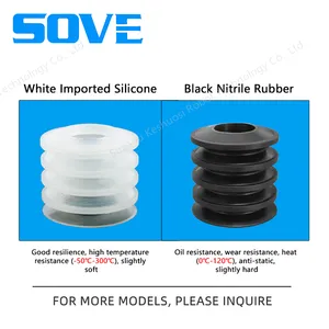 ZP2-02~46ZJ Silicone/Rubber Vacuum Cup SMC Brand Perfect Alternative Product Long Stroke Non-Deform for Electronic and Food Packaging Suction thumbnail-4
