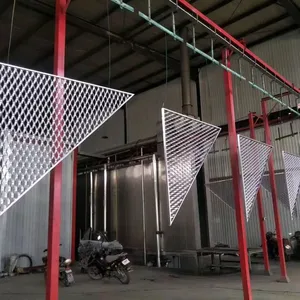 Stainless Steel Raised Expanded Metal Diamond Wire Mesh for Decorative Use thumbnail-3