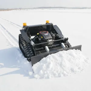Vigorun VTLM800 Industrial Cordless Remote Control Rubber Track Slope Grass Cutting Machine 200 Meters Snow Plow thumbnail-4