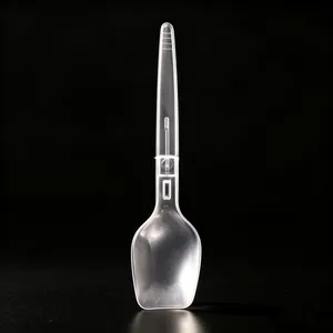 Biodegradable Disposable Foldable PP Plastic Spoons for Frozen Yogurt and Ice Cream thumbnail-2