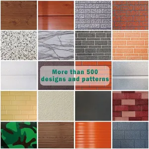 Hot Selling 16mm Thick PU Sandwich Panels Walls, Self-adhesive Wall Panels for Building Exterior Walls thumbnail-5