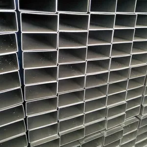 Large Stock Cold Rolled Galvanized Square Metal Q235 Q345 S235 Square Pipe Tube Hollow Steel Pipe Carbon Steel Rectangular Tube thumbnail-3