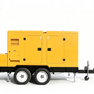 Silent Type High Speed Draggable Trailer Diesel Generator Set With Power Range 20-100kw thumbnail-2
