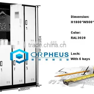 Steel Material Office Furniture Locker Cold Rolled Steel Lockers For Changing Room General Use Steel Staff Locker thumbnail-3