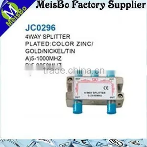 With Green Cover CE 4 Way Audio TV Splitter thumbnail-1