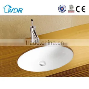 Chinese Ceramic Oval Under Counter Washing Bath thumbnail-1