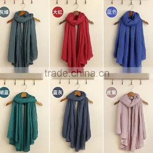 Wholesale Long Soft Large Plain Viscose Shawl thumbnail-1