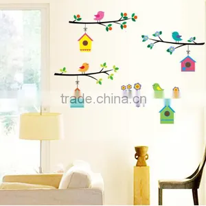 Owl Birds Branch Vinyl Kids Mural Home Decor Wall Stickers Decal Removable DIY thumbnail-2