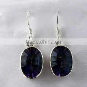 Tidal Wave ! Mystic Topaz 925 Sterling Silver Earring, Online Silver Jewelry, Handmade Silver Jewelry thumbnail-6