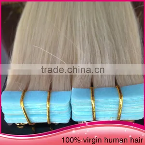 2015 Hot Selling 5A Grade Quality Pu/Tape Hair Extension Real Peru Human Hair Extension thumbnail-3