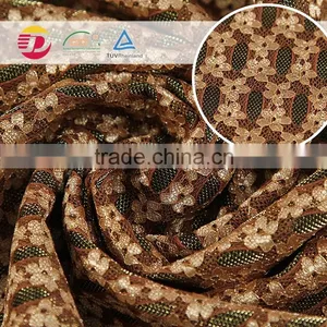 New Arrival Elastic Glitter African Lace Fabric thumbnail-2