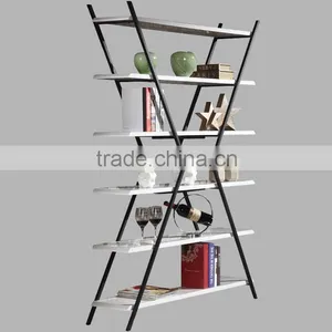 2015 Hot Sale Cheap Price Modern Simple Design Bookcase , Fashion MDF Simple Bookcases/ Shelf , Wholesale Modern Corner Bookcase thumbnail-2