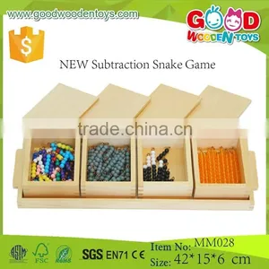 2015 New Kids Toys NEW Subtraction Snake Game Wooden Educational Toys thumbnail-1