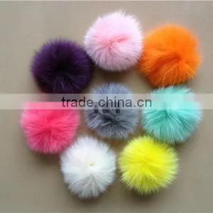 Colorful Dyed Fox Fur Ball on Sale thumbnail-1