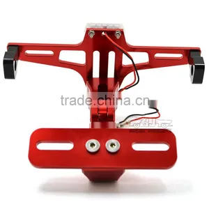 BJ-LPL-039 Aluminum Universal Sportbike License Plate Frames Holder Bracket With LED thumbnail-3