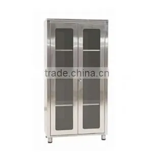 STM - 103 Stainless Steel Double Door Medicine Cabinet Stainless Steel Furniture , Hospital Fourniture thumbnail-1