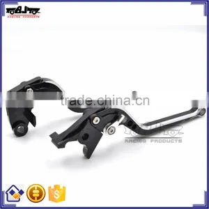 BJ-LS-011 Silver Motocross Aluminum CNC Long Clutch Brake Lever Set for Suzuki GSXR600 GSXR750 GSXR1000 thumbnail-2